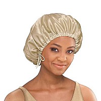 Stay On Satin Hair Wrap Drawstring Womens Bonnet For Sleeping, Assorted Colors