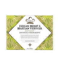 Nubian Indian Hemp And Haitian Vetiver Soap, 5 Ounces (Pack Of 3)