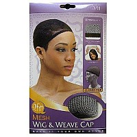 Qfitt Closed Top Mesh Wig & Weave Cap Black 504