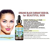 BLACK CURRANT SEED OIL. 100% Pure / Natural / Undiluted / Refined Cold Pressed Carrier oil. 0.5 Fl.oz. - 15ml. For Skin, Hair, Lip and Nail Care. One of the richest in gamma-linolenic acid, Omega 3, 6 and 9 Essential Fatty Acids. by Botanical Beauty