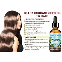 BLACK CURRANT SEED OIL. 100% Pure / Natural / Undiluted / Refined Cold Pressed Carrier oil. 0.5 Fl.oz. - 15ml. For Skin, Hair, Lip and Nail Care. One of the richest in gamma-linolenic acid, Omega 3, 6 and 9 Essential Fatty Acids. by Botanical Beauty