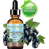 Black Currant Seed Oil. 100% Pure / Natural / Undiluted / Refined Cold Pressed Carrier Oil. 1 Fl.oz. - 30ml. For Skin, Hair, Lip And Nail Care. One Of The Richest In Gamma-Linolenic Acid, Omega 3, 6 And 9 Essential Fatty Acids. by Botanical Beauty.