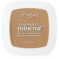 L'Oreal Paris True Match Mineral Pressed Powder, Sun Beige, 0.31 Ounce