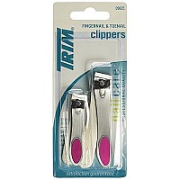 Trim Toe Nail/Finger Nail Combo Pack, Stainless Steel, 0.21 Pound