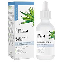 InstaNatural Niacinamide Serum for Face, Niacinamide and Hyaluronic Acid Serum with Vitamin E, Anti Aging Serum and Acne Serum for Hyperpigmentation