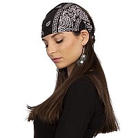 Bandana Headband-Paisley Bandana Headband Wrap- 5 PC Wide Headbands-Christmas Gifts by CoverYourHair