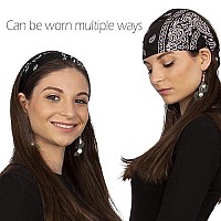 Bandana Headband-Paisley Bandana Headband Wrap- 5 PC Wide Headbands-Christmas Gifts by CoverYourHair