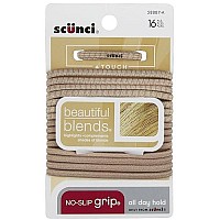 Scunci, No Damage Elastic Hair Ties, Blonde