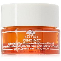 Origins Ginzing Refreshing Eye Cream to Brighten and Depuff 0.17oz/5ml (Packaging May Vary)