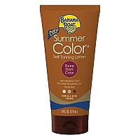 Banana Boat, Summer Color Self-Tanning Lotion, Deep Dark Color For All Skin Tones, 6 Oz