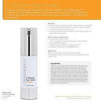 DermaQuest C Infusion Hydrating Revitalizing Eye Cream - Eye Bags Reducer, Eye Puffiness Treatment & Under Eye Cream For Dark Circles (0.5 oz)