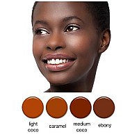 Art of Air DARK Complexion Professional Airbrush Cosmetic Makeup System / 4pc Foundation Set with Blush, Bronzer, Shimmer and Primer Makeup Airbrush Kit