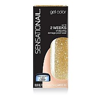 SENSATIONAIL Gel Polish, 0.25 oz, Gold Glitter