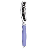 Olivia Garden FingerBrush Scalp-Hugging & Vented Combo Paddle Hair Brush (ionic & 100% boar bristles) FBCO-GD (Grande)