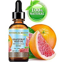 GRAPEFRUIT SEED OIL. 100% Pure / Natural / Undiluted /Refined Cold Pressed Carrier oil. 4 Fl.oz.- 120 ml. For Skin, Hair and Lip Care. One of the richest natural sources of vitamin A ,C & E and natural fruit enzymes. by Botanical Beauty