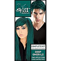 Splat Rebellious Colors Hair Coloring Complete Kit Deep Emerald