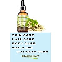 Botanical Beauty ORGANIC SESAME OIL, 100% Pure/Undiluted/Cold Pressed. 2oz -60 ml. For Face, Hair and Body.