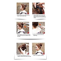 Onedor Premium Synthetic fiber Clip on Messy Chignon Bun Hair Extension Hair Piece Wig. Silky Smooth and Secure (2-Darkest Brown)