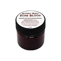 Bloody Mary, Fake Scab Blood Body Paint Makeup, (Small - 1oz)