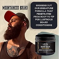 Mountaineer Brand Beard Balm for Men | All Natural Leave-in Conditioner to Moisturize Dry Itchy Skin | Beard Butter Hydrates, Softens and Tames Flyaway Hair | Adds Shine | Original Blend Scent 2oz.