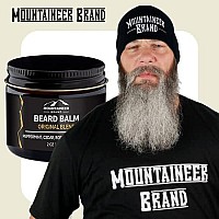 Mountaineer Brand Beard Balm for Men | All Natural Leave-in Conditioner to Moisturize Dry Itchy Skin | Beard Butter Hydrates, Softens and Tames Flyaway Hair | Adds Shine | Original Blend Scent 2oz.