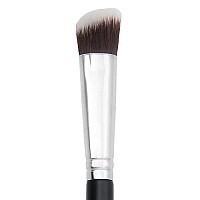 Angled Eyeshadow Blending Makeup Brush - Small Mini Angle Kabuki, Synthetic Eye Shadow Blender Brushes for Eyelid, Brow Bone, Crease, Cheek Highlighter, Setting Liquid Cream Mineral Powder Cosmetics