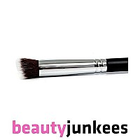 Kabuki Nose Contour Brush - Beauty Junkees Mini Flat Angle Contouring Makeup Brushes, Small Angled for Sculpting, Bronzer, Highlighter with Liquid Cream Powder Cosmetics, Dense, Vegan Synthetic