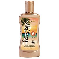 Panama Jack Sunscreen Tanning Lotion - Spf 8, Reef-Friendly, Paba, Paraben, Gluten & Cruelty Free, Antioxidant Moisturizing Formula, Water Resistant (80 Minutes), 6 Fl Oz (Pack Of 1)