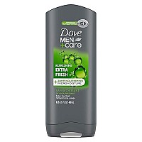 Dove Body and Face Wash Refreshing Extra Fresh with 24-Hour Nourishing Micromoisture Technology Body Wash for Men, 13.5 oz