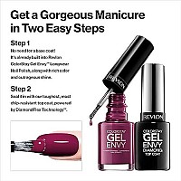 Revlon ColorStay Gel Envy Longwear Nail Polish, with Built-in Base Coat & Glossy Shine Finish, in Red/Coral, 640 Jokers Wild, 0.4 oz