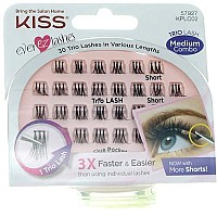 Kiss EverEz Trio Lashes Medium Combo, 1 Count