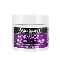 Mia Secret Professional Nail System Formagel Clear Builder Gel For Nails, 1 oz