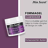 Mia Secret Professional Nail System Formagel Clear Builder Gel For Nails, 1 oz