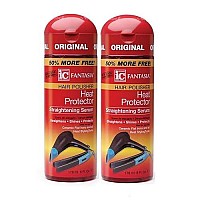 Fantasia High Potency IC Heat Protector Straightening Serum, Hair Polisher, 6 oz (Pack of 2)