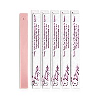 Tammy Taylor Peel 'N' Stick Fingernail Files | Long-Lasting & Disposable Zebra 100 Grit Files with Emery Board | Replaceable, Travel-Friendly Salon Tool | Professional Acrylic Nail Care | 50 Pack