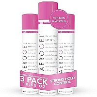 TRI Aerogel Hairspray - Non-Toxic Hair Finishing Spray for Styling, Volumizing and Holding Curly Hair with Flexible Hold - For Women and Men - Pack of 3 (10.5 oz)