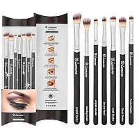 Eye Makeup Brushes Eyeshadow Brush Set - 7pcs Soft Synthetic Eyeshadow Blending Brush Kit - For Blending Eyeshadow, Eyeliner, Crease, Eyebrow - Long Lasting, Apply Better, Flawless Look Makeup