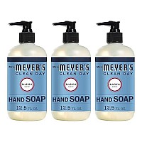 Mrs. Meyer's Clean Day Liquid Hand Soap, Bluebell, 12.5 Fl Oz (Pack of 3)