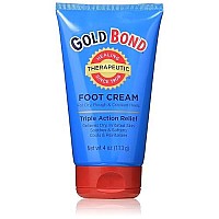 Gold Bond Foot Cream Triple Action 4 Ounce (2 Pack)