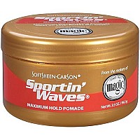 Soft Sheen Sportin Waves Max. Hold Pomade 3.5oz (2 Pack)