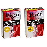 Bigen Powder Hair Color 45 Chocolate 021Oz (2 Pack)