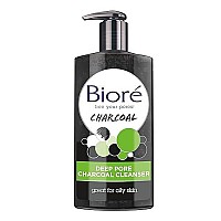 Bior Deep Pore Charcoal Daily Face Wash, 6.77 Fl oz, with Deep Pore Cleansing for Dirt and Makeup Removal From Oily Skin