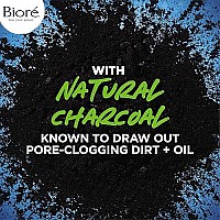 Bior Deep Pore Charcoal Daily Face Wash, 6.77 Fl oz, with Deep Pore Cleansing for Dirt and Makeup Removal From Oily Skin