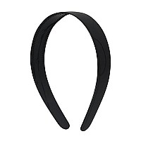 Black 1 Inch Plastic Hard Headband With Teeth Head Band Women Girls (Motique Accessories)