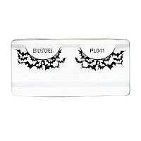 Emilystores Bat Costume Thunder Bat Halloween Fancy Fashion Costume Party Look Black Lace Lashes Paper Lashes False Eyelashes 1 Pair