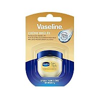 Vaseline Lip Balm for Instantly Soft Smooth Lips Crme Brle Lip Balm Locks In Moisture to Improve Hydration 0.25 oz