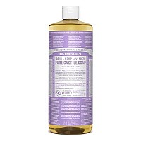 Dr. Bronner's - Pure-Castile Liquid Soap (Lavender, 32 Fl Oz) - Made with Organic Oils, 18-in-1 Uses: Face, Body, Hair, Laundry, Pets and Dishes, Concentrated, Vegan, Non-GMO