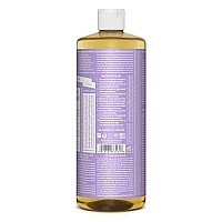 Dr. Bronner's - Pure-Castile Liquid Soap (Lavender, 32 Fl Oz) - Made with Organic Oils, 18-in-1 Uses: Face, Body, Hair, Laundry, Pets and Dishes, Concentrated, Vegan, Non-GMO