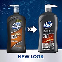 Dial Men 3in1 Body, Hair and Face Wash, Ultimate Clean, 32 fl oz