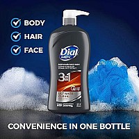 Dial Men 3in1 Body, Hair and Face Wash, Ultimate Clean, 32 fl oz